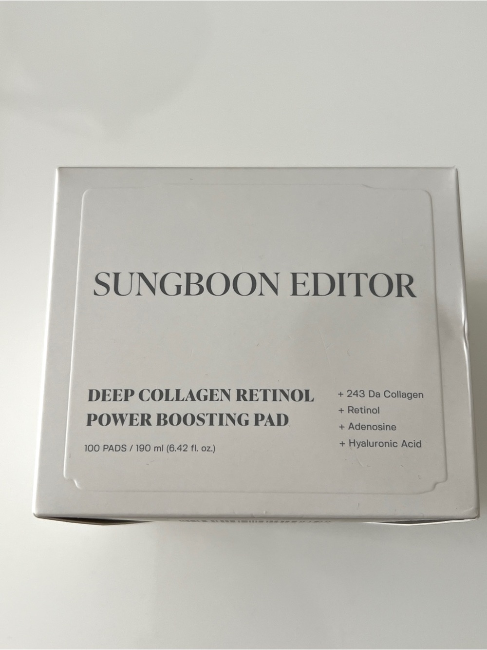 Sungboon Editor Deep Collagen Retinol Power Boosting Pad - 100 pads